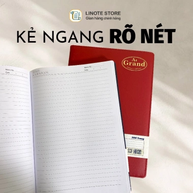 Sổ da bìa mềm A4 GRAND 200-500 trang LINOTE - bìa da Classic, giấy trắng cao cấp, định lượng 70, chỉ 66.600 VND 4