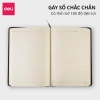 Sổ Da Deli 25K A5 Cao Cấp 192 Trang Kẻ Ngang Chống Lóa 70gsm Quà Tặng Văn Phòng 6