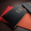 Sổ da gáy còng A5 in hình biểu tường con ngựa vàng dập nổi - Giá chỉ 99.000đ 2