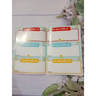 Sổ dán sticker A5 thi đua tích điểm, khen thưởng giáo viên tiểu học - Giá chỉ 17.000₫