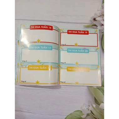 Sổ dán sticker A5 thi đua tích điểm, khen thưởng giáo viên tiểu học - Giá chỉ 17.000₫