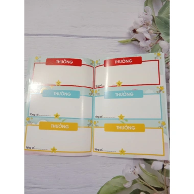 Sổ dán sticker A5 thi đua tích điểm, khen thưởng giáo viên tiểu học - Giá chỉ 17.000₫