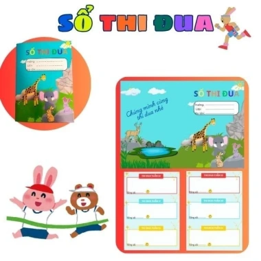 Sổ dán sticker A5 thi đua tích điểm, khen thưởng giáo viên tiểu học - Giá chỉ 17.000₫