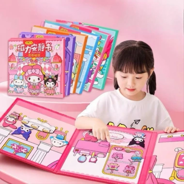 Sổ dán sticker NAM CHÂM Baby Three, Melody, CappyBara, Kitty - Giy Diy chỉ 29.5k