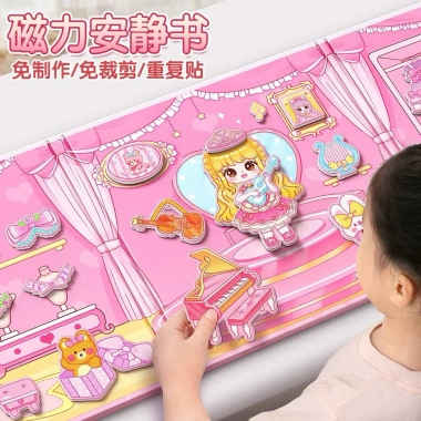 Sổ dán sticker NAM CHÂM Baby Three, Melody, CappyBara, Kitty - Giy Diy chỉ 29.5k