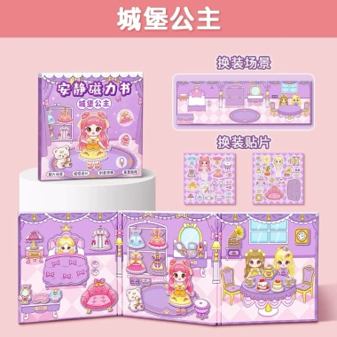 Sổ dán sticker NAM CHÂM Baby Three, Melody, CappyBara, Kitty - Giy Diy chỉ 29.5k