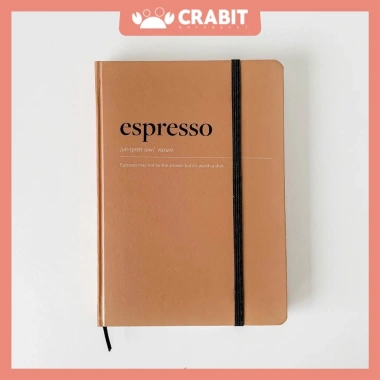 Sổ Dot Crabit Coffeeine Espresso - Thiết kế độc đáo, bìa cứng, giá ưu đãi 82.000đ