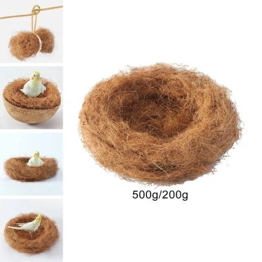 Sơ dừa Rutin 50gr - Tổ tự nhiên cho chim, vẹt, thú cưng, gà, giá ưu đãi 28.000đ 3