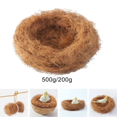 Sơ dừa Rutin 50gr - Tổ tự nhiên cho chim, vẹt, thú cưng, gà, giá ưu đãi 28.000đ 4