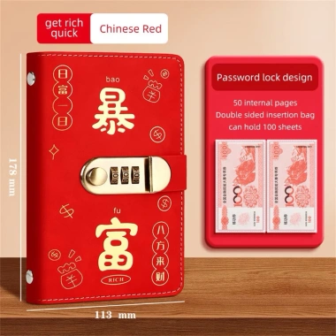 Sổ Đựng Tiền Có Mật Khẩu Tiết Kiệm Quản Lý Chi Tiêu Bảo Mật Độc Đáo 44.100đ 7