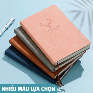 Sổ Ghi Chép A5 Bìa Da PU 200 Trang Kẻ Ngang Viết Mượt, 29.000đ, Quà Tặng Ý Nghĩa