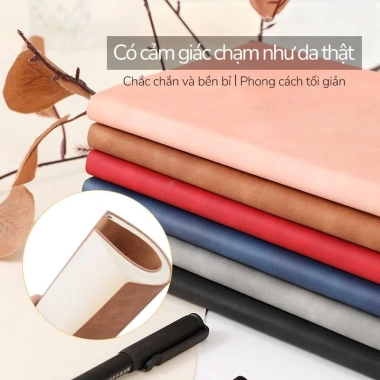 Sổ Ghi Chép A5 Bìa Da PU 200 Trang Kẻ Ngang Viết Mượt, 29.000đ, Quà Tặng Ý Nghĩa
