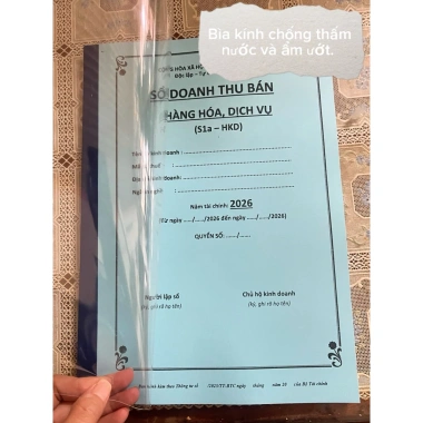 Sổ Ghi Chép Hộ Kinh Doanh Nhóm 1 - Bìa Bảo Vệ, Đánh Số Trang, Giá 79.000đ