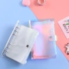 Sổ ghi chú kế hoạch chi tiêu da PU lộn A6 - 6 còng 12 túi zip, tiết kiệm tiền, giảm còn 99.000 VND 5