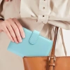 Sổ Ghi Chú Lập Kế Hoạch Chi Tiêu Bìa Da PU, Khóa Nam Châm, 6 Còng 12 Túi Zip A6 - 89.000đ 2
