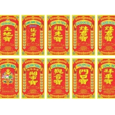 Sớ giấy cúng đa năng 100 tờ - Kèm đầy đủ trong bộ cúng, giá ưu đãi 39.000 VND