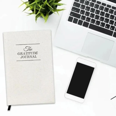 Sổ Gratitude Journal COOLCELLS A5 bề mặt nhẵn, bìa cứng dày, lanh, ruy băng - 152.604₫ 4