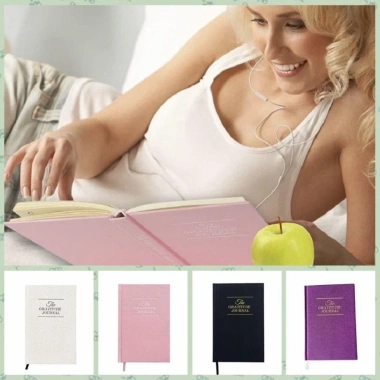 Sổ Gratitude Journal COOLCELLS A5 bề mặt nhẵn, bìa cứng dày, lanh, ruy băng - 152.604₫ 8