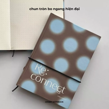 Sổ Grid Đen Crabit The Black Book 130GSM – Bullet Journal Minimalism, Giá 86.999₫