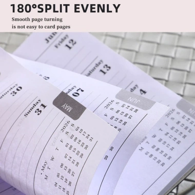 Sổ Kế Hoạch 2.026 A7 Bỏ Túi Planner Mini 128 Trang Bìa Da PU Lịch Tuần Ghi Chú Cá Nhân Giá 20.000 VND