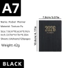 Sổ Kế Hoạch 2.026 A7 Bỏ Túi Planner Mini 128 Trang Bìa Da PU Lịch Tuần Ghi Chú Cá Nhân Giá 20.000 VND 7