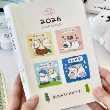 Sổ Kế Hoạch 2.026 B6 19x13cm Trang Màu - Ghi Chép Lên Lịch Trình, Quà Tặng, 50.000đ