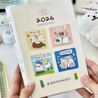 Sổ Kế Hoạch 2.026 B6 19x13cm Trang Màu Sáng Tạo Ghi Chép Lên Lịch Quà Tặng Giá 50.000 VND