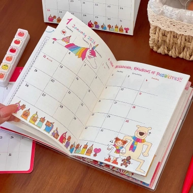 Sổ kế hoạch Coco 2.026 B6 ruột màu - Lập kế hoạch tuần & tháng, sổ tay xinh xắn, giá 50.000 VND 3