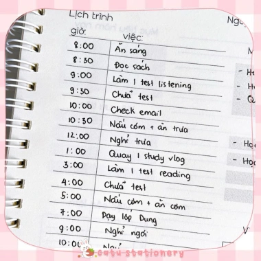 Sổ kế hoạch hằng ngày A5 gáy lò xo KH1 - Daily Planner đa mục tiêu, trang lịch, ghi chú, định hướng, giảm giá 53.000 VNĐ 5