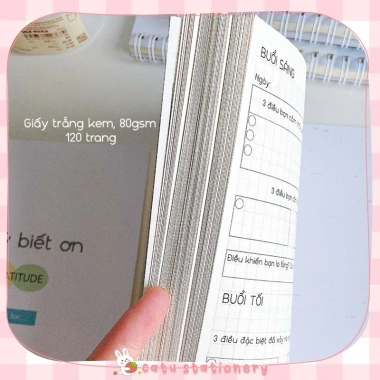 Sổ kế hoạch hằng ngày A5 gáy lò xo KH1 - Daily Planner đa mục tiêu, trang lịch, ghi chú, định hướng, giảm giá 53.000 VNĐ 8