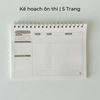 Sổ kế hoạch học tập Study Planner 90 trang 1 học kỳ Crabit Nàm Biếng, giá chỉ 75.999đ