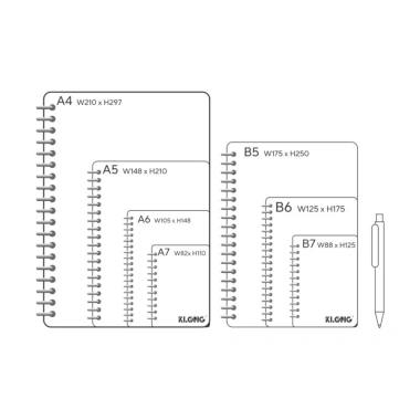 Sổ kế hoạch lò xo kép Standing Planner klong B6 MS 945 11 bố cục đa dạng giá 57.500₫