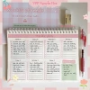 Sổ kế hoạch tuần A5 120 trang tone hồng xinh xắn - Weekly Planner giảm giá 35.000₫ 2