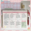 Sổ kế hoạch tuần A5 120 trang tone hồng xinh xắn - Weekly Planner giảm giá 35.000₫ 8