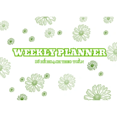 Sổ kế hoạch tuần A5 120 trang - Weekly Planner màu, giảm giá 60.000 VND 4