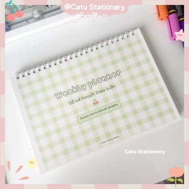 Sổ kế hoạch tuần A5 Weekly Planner tone hồng xinh xắn KH5 - Giá ưu đãi 52.000₫ 9 Sổ kế hoạch tuần A5 Weekly Planner tone hồng xinh xắn KH5 - Giá ưu đãi 52.000₫ 9