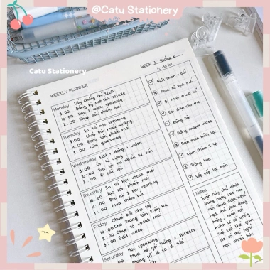 Sổ Kế Hoạch Tuần Weekly Planner KH6 Tổ Chức Cuộc Sống Kỷ Luật Giá Ưu Đãi 52.000₫
