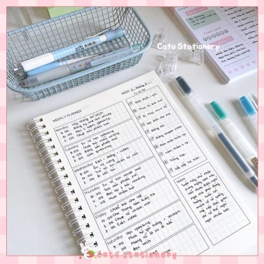 Sổ Kế Hoạch Tuần Weekly Planner KH6 Tổ Chức Cuộc Sống Kỷ Luật Giá Ưu Đãi 52.000₫