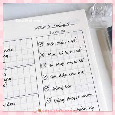 Sổ Kế Hoạch Tuần Weekly Planner KH6 Tổ Chức Cuộc Sống Kỷ Luật Giá Ưu Đãi 52.000₫