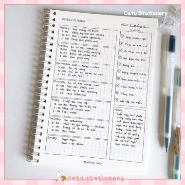 Sổ Kế Hoạch Tuần Weekly Planner KH6 Tổ Chức Cuộc Sống Kỷ Luật Giá Ưu Đãi 52.000₫