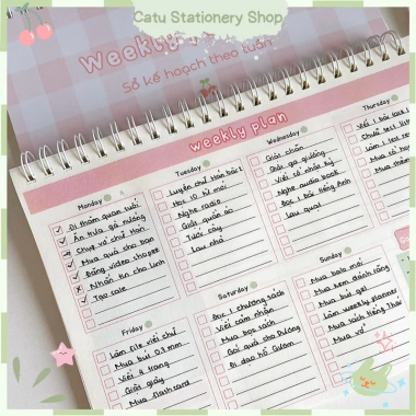 Sổ kế hoạch Weekly Planner A5 in màu KH5 - Lịch tuần, giảm giá 52.000₫