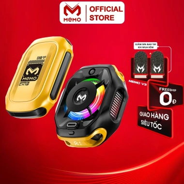 Sò lạnh MEMO CX12 Pro 2.025 – Pin làm lạnh sâu, AI 2 chế độ, LED, tăng FPS cho Liên Quân, Giá chỉ 399.000₫