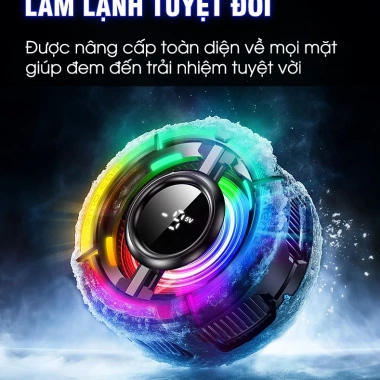 Sò lạnh MEMO CX15 thế hệ mới: Tản nhiệt mạnh, AI tăng FPS, đèn LED tùy chỉnh, phù hợp Liên Quân & FF, Giá 313.000₫ 2