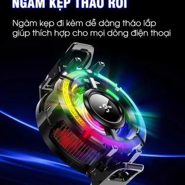 Sò lạnh MEMO CX15 thế hệ mới: Tản nhiệt mạnh, AI tăng FPS, đèn LED tùy chỉnh, phù hợp Liên Quân & FF, Giá 313.000₫ 8