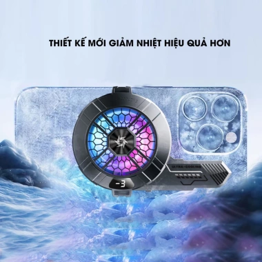 Sò Lạnh SL33 Tản Nhiệt cho Điện Thoại và Tablet Quạt RGB hiển thị nhiệt độ 169.000 VND 3