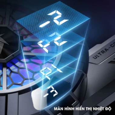 Sò Lạnh SL33 Tản Nhiệt cho Điện Thoại và Tablet Quạt RGB hiển thị nhiệt độ 169.000 VND 6