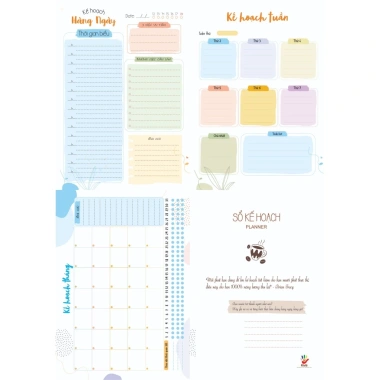 Sổ lập kế hoạch cá nhân 96 trang A5 - Planner giá 46.000 đồng, giảm từ 59.800 3 Sổ lập kế hoạch cá nhân 96 trang A5 - Planner giá 46.000 đồng, giảm từ 59.800 3