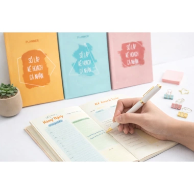 Sổ lập kế hoạch cá nhân 96 trang A5 - Planner giá 46.000 đồng, giảm từ 59.800