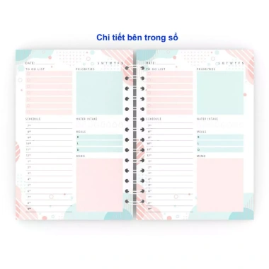 Sổ lập kế hoạch và mục tiêu cho bé giáo dục sớm, quản lý thời gian, thời khóa biểu sinh hoạt hàng ngày, giảm giá 85k 3