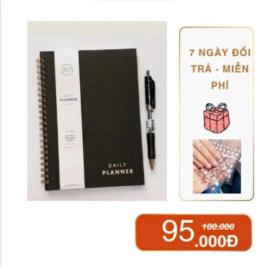 Sổ lên kế hoạch hằng ngày Junni A5 Daily Planner giảm 85.500đ, tối ưu thời gian